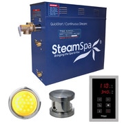 STEAMSPA Indulgence 4.5 KW QuickStart Bath Generator in Brushed Nickel INT450BN